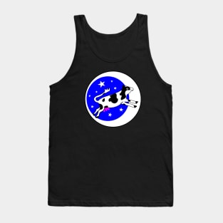 Funny Cow with Moon and Stars Tank Top